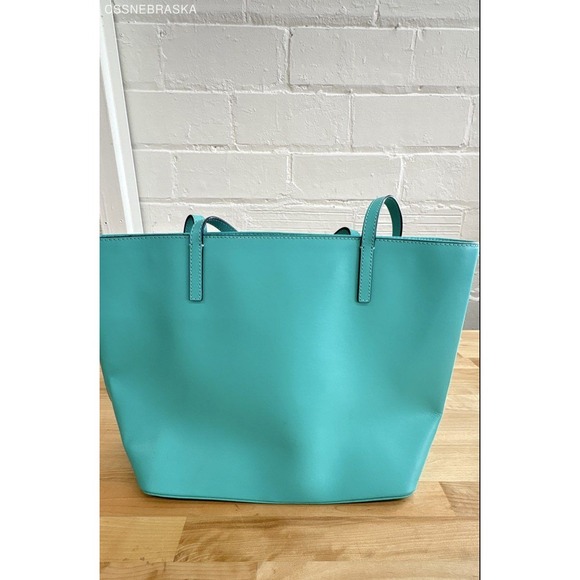 Kate Spade New York Aqua/Teal leather tote - Size M - Picture 11 of 11